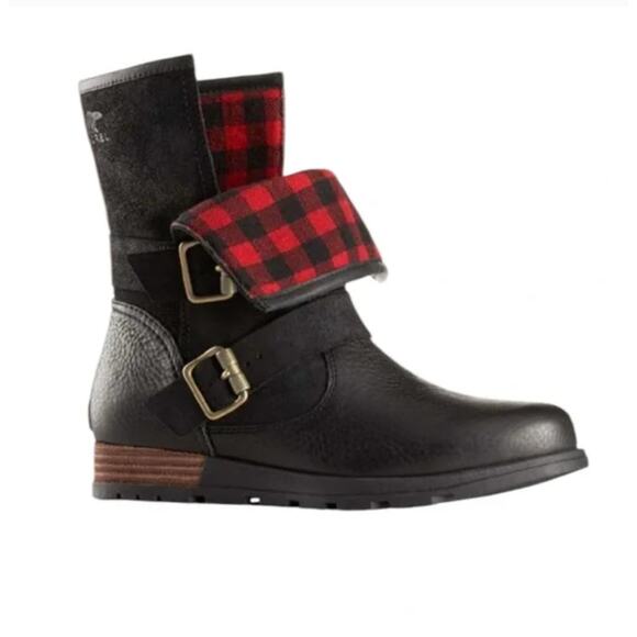 Sorel Women’s Black Major Moto Boot Sz 8 - Picture 5 of 6